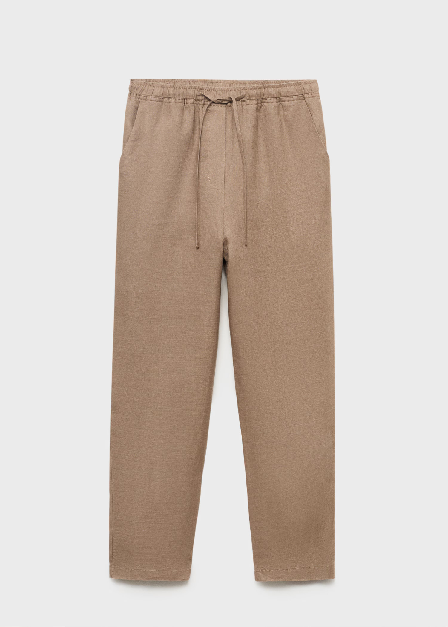 Linen trousers with drawstring | MANGO (UK)