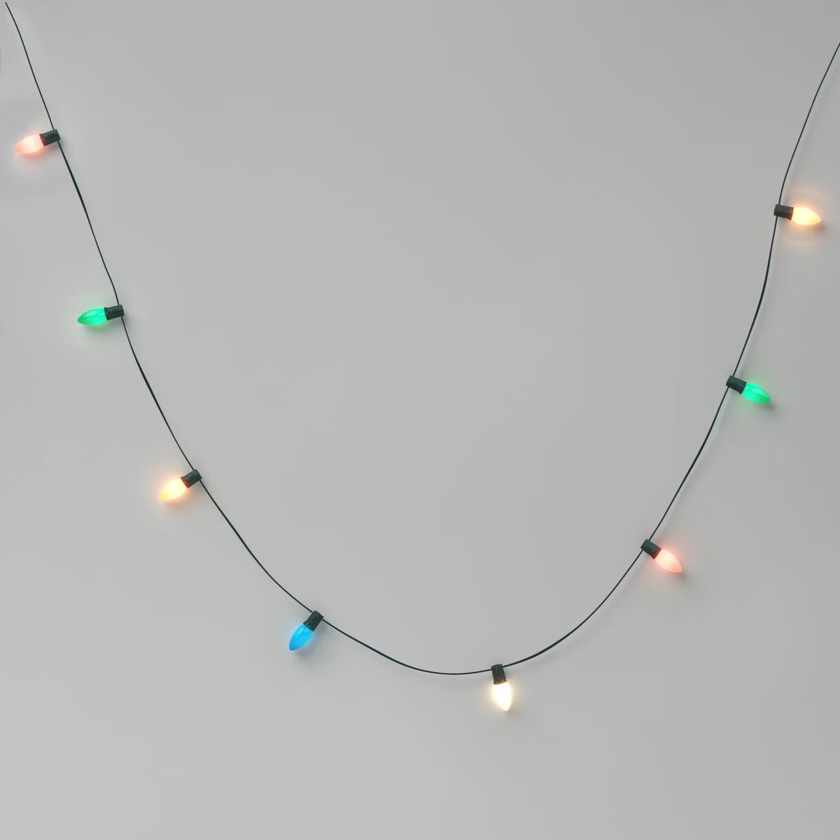 Incandescent Christmas Filament String Lights Multicolor Light Bulb with Green Wire - Wondershop... | Target