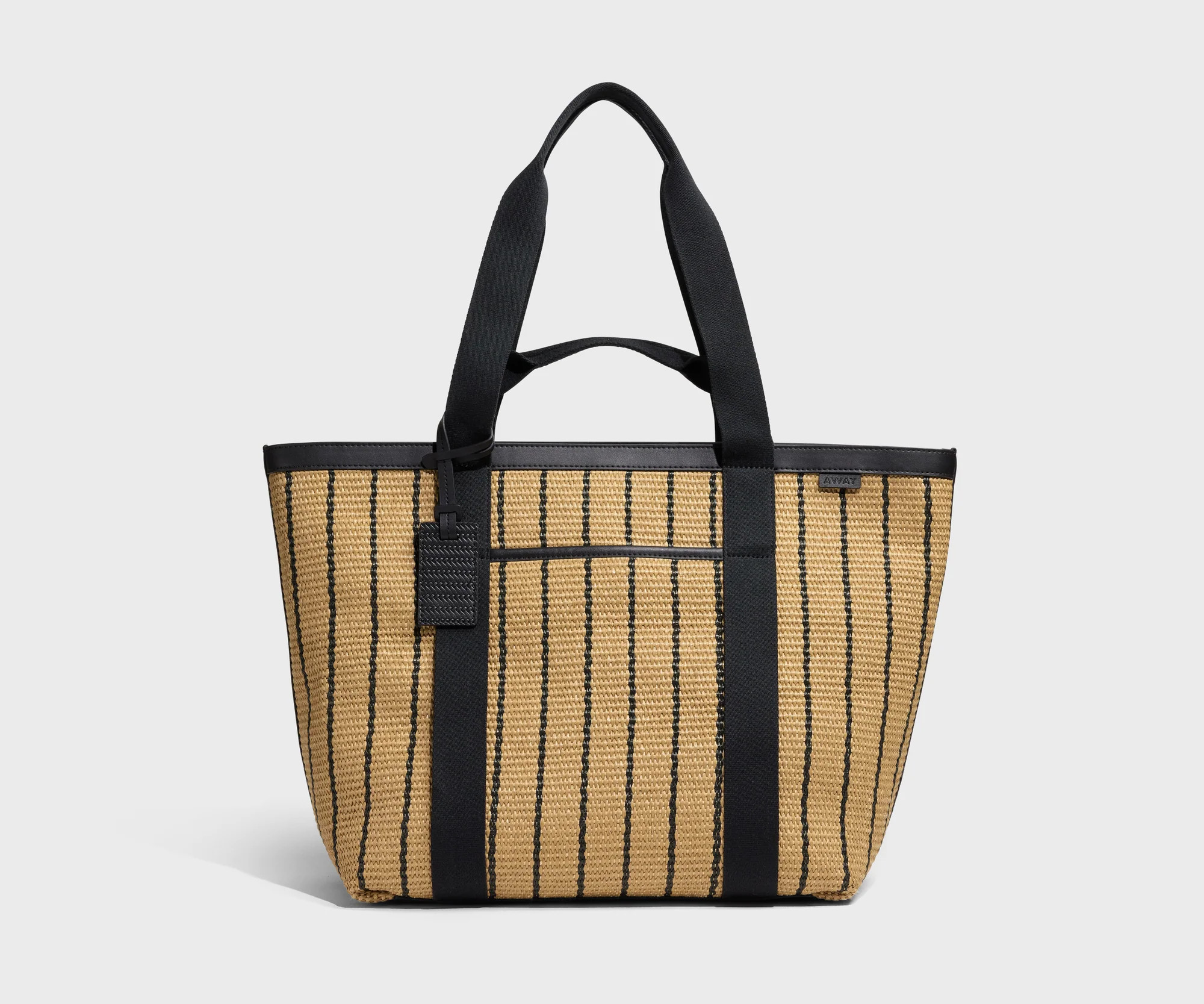 Straw Tote in Black Seagrass | Away | Away