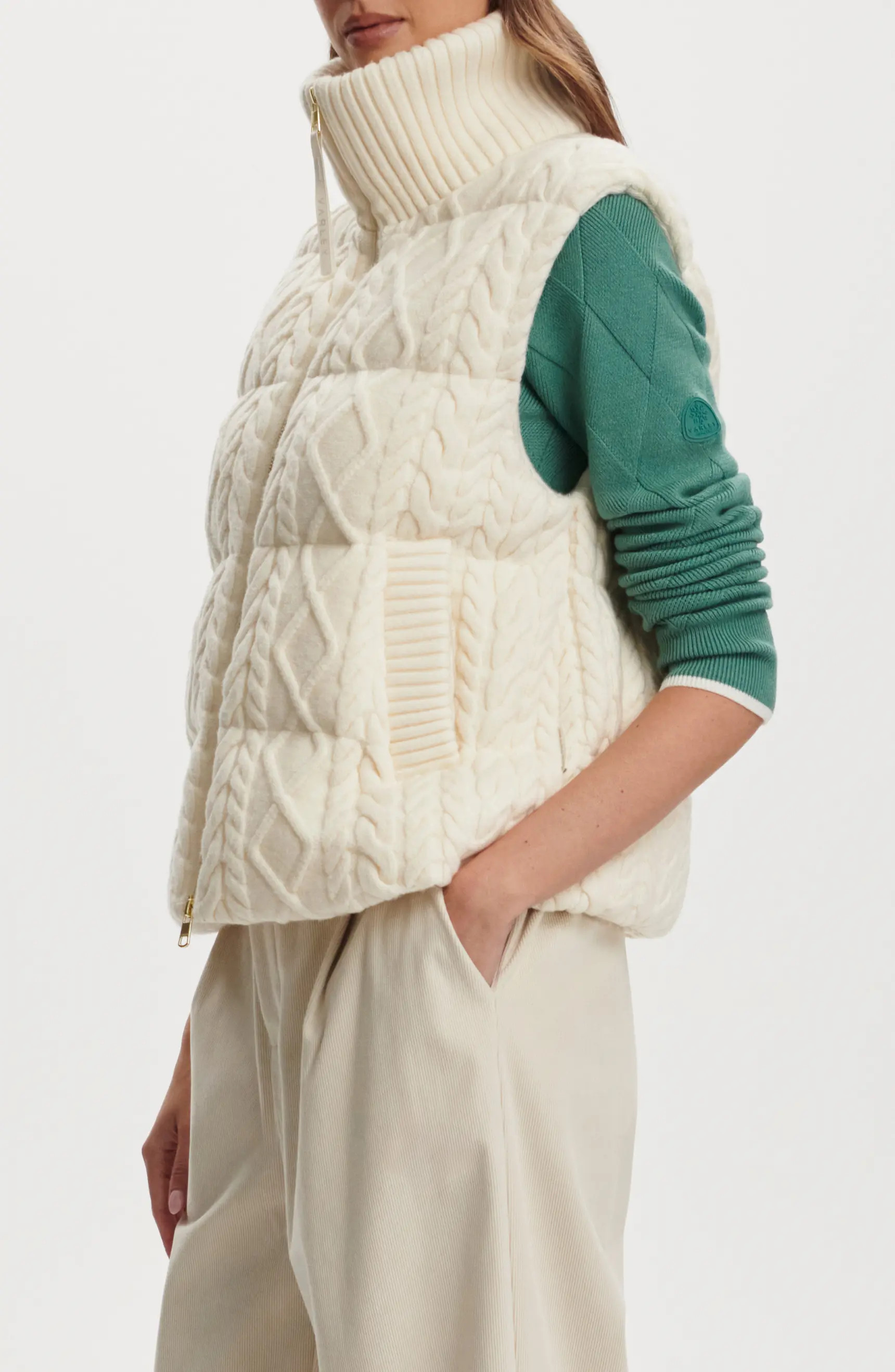 Varley Irina Cable Quilted Puffer Vest | Nordstrom | Nordstrom