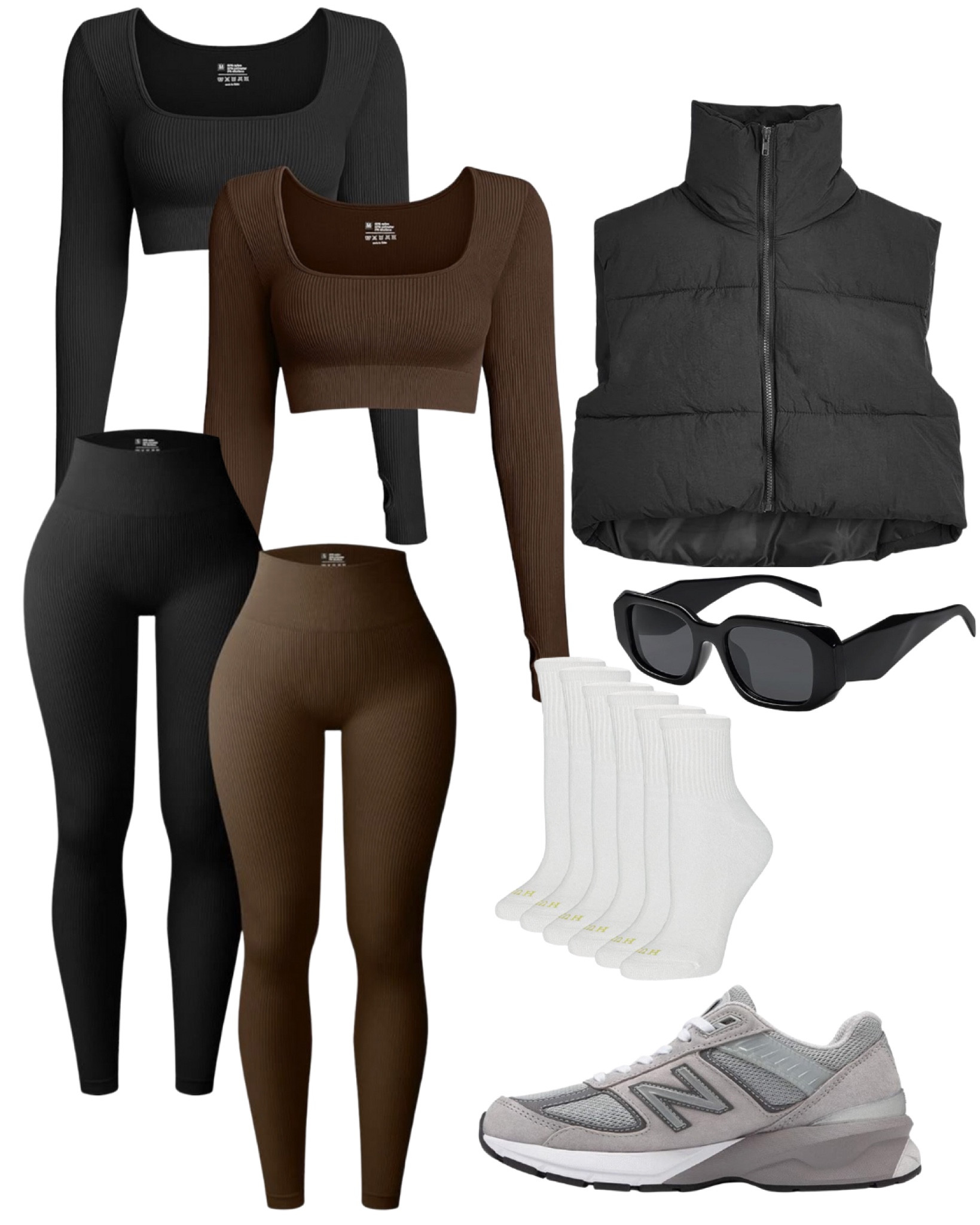 Casual winter outfit idea - athleisure outfit | styling a puffer vest

#LTKfindsunder50 #LTKstyletip #LTKSeasonal