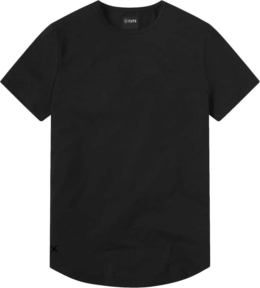 Cuts Clothing Men's Premium AO Crew Neck Casual Short Sleeve T-Shirt | Classic Curve Hem | PYCA P... | Amazon (US)