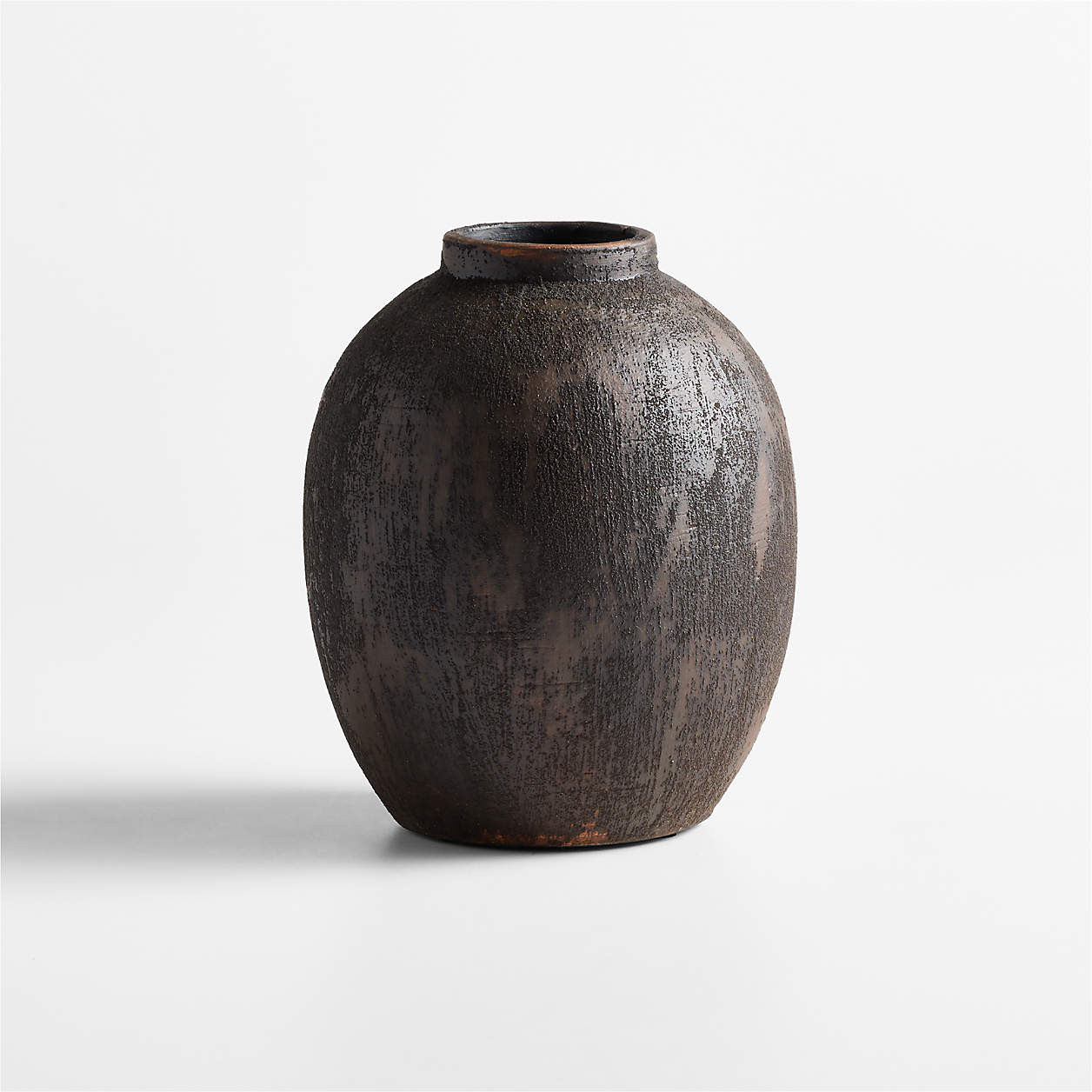 Berkshire Brown Small Vase 7.5" + Reviews | Crate & Barrel | Crate & Barrel