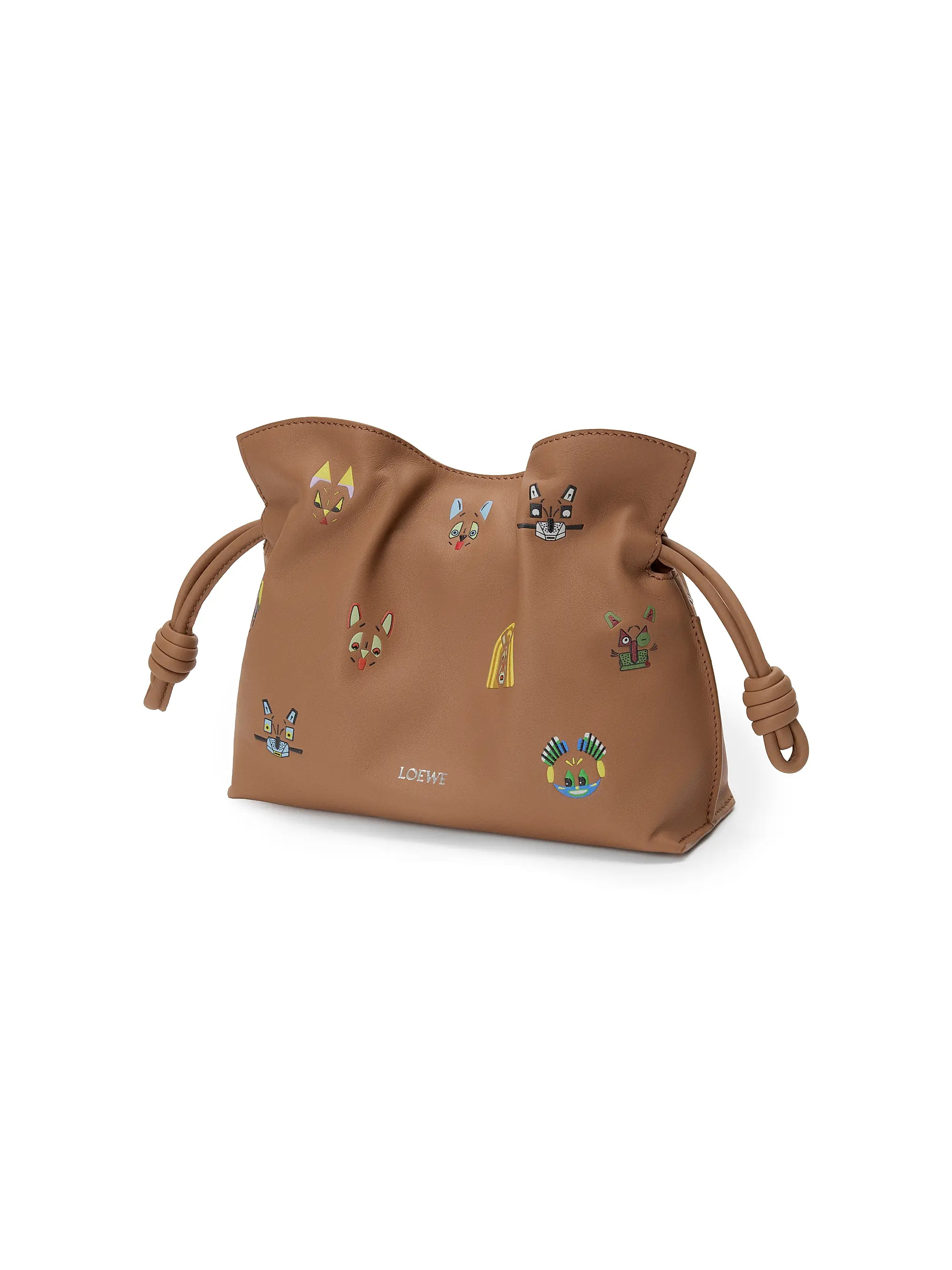 LOEWE LOEWE x Louis Wain Flamenco Cats Leather Clutch | Saks Fifth Avenue | Saks Fifth Avenue
