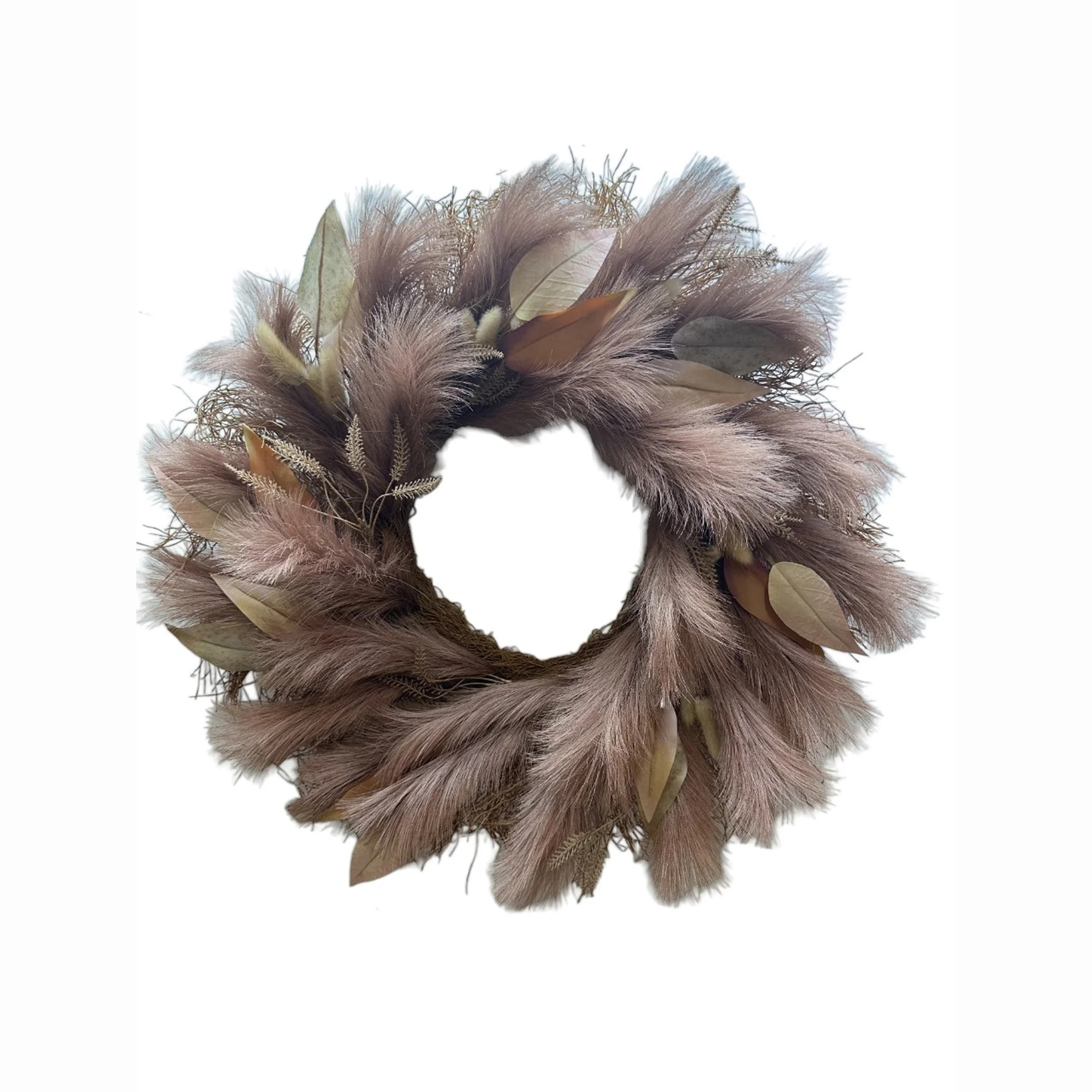 Harvest Pampas Grass Wreath, Halloween by Way To Celebrate - Walmart.com | Walmart (US)