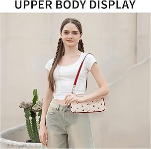 NEBIL cherry purse, Shoulder Purse For Women,Small Leather Y2k Shoulder Handbag Cute Clutch | Amazon (US)