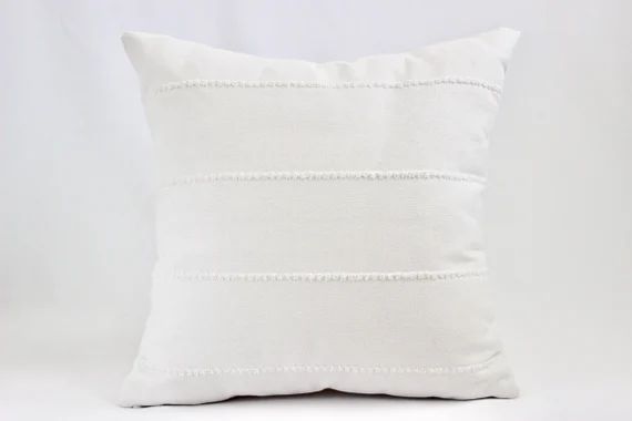 Tijara in White Pillow Cover  White Pillow Cover | Etsy | Etsy (US)