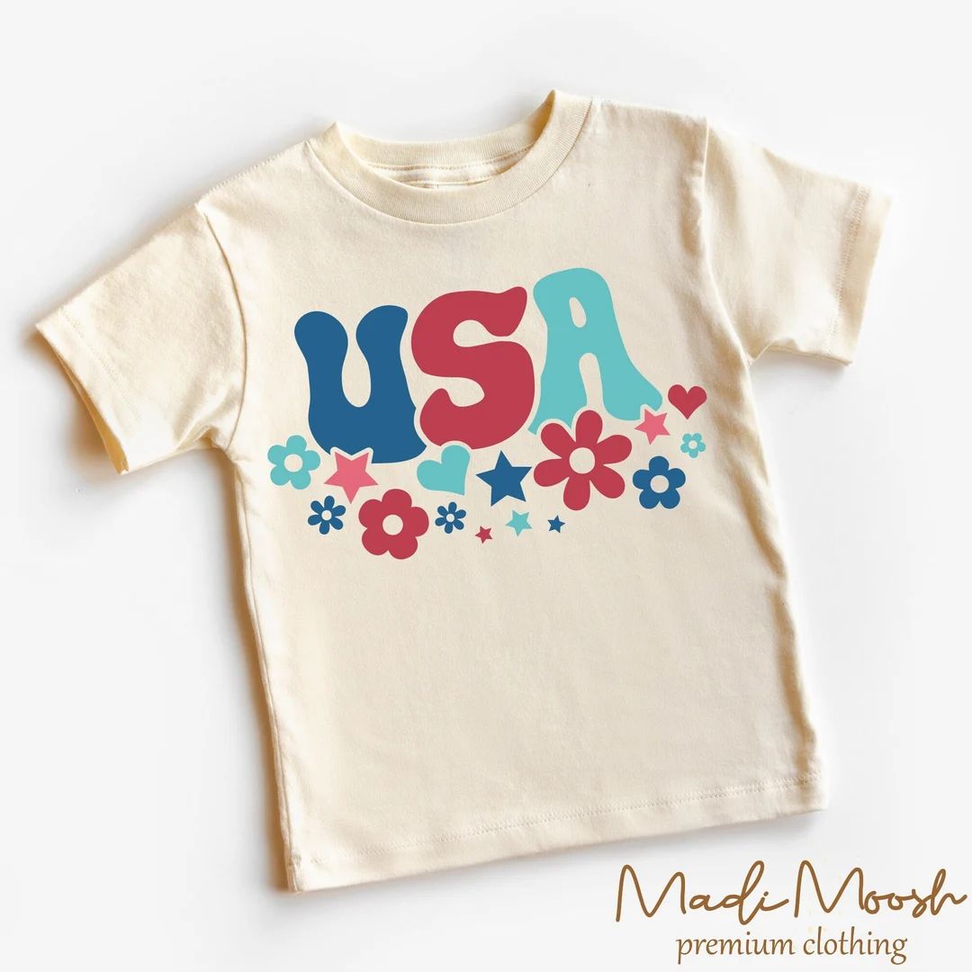 Independence Day Kids Shirt Cute USA Toddler Tee 4th of July Kids Shirt - Etsy | Etsy (US)