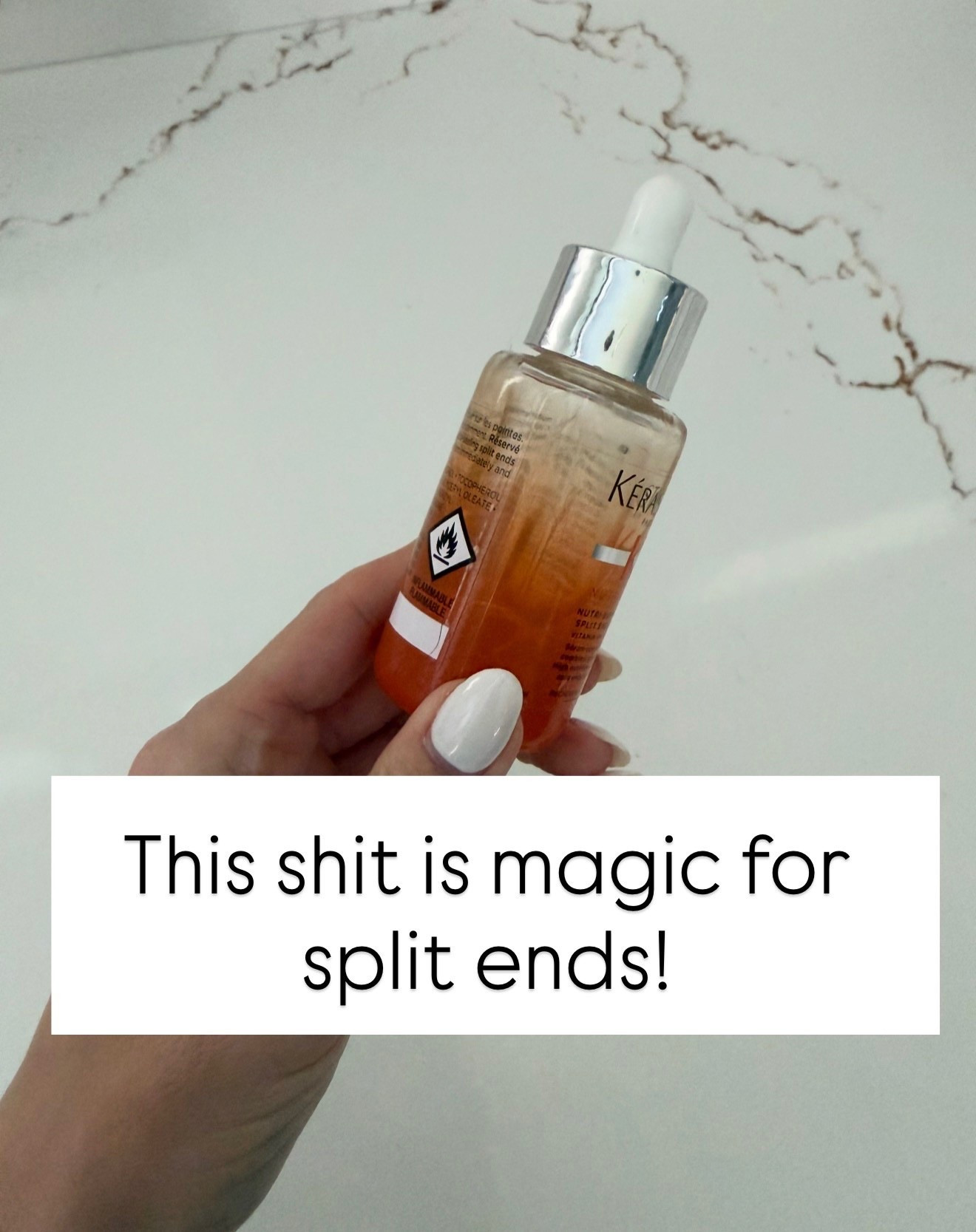 this is my holy grail for dry ends. smooths, hydrates, and makes your hair look instantly healthier without feeling greasy

hair oil for split ends, dry hair treatment, hair repair serum, smooth and shine, frizz control, damaged hair, healthy hair routine, kerastase hair oil, annabrstyle 

#LTKBeauty #LTKgrwm #LTKselfcare