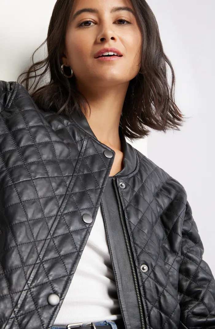 Quilted Leather Jacket | Nordstrom