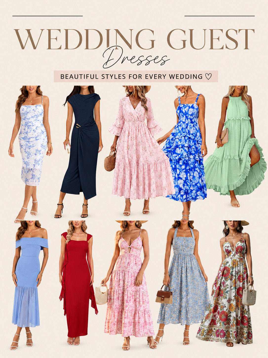 💐 Wedding guest dress season is here 💐

If you have weddings, showers, rehearsal dinners, or special events on your calendar, I rounded up some of my favorite Amazon dresses that look far more expensive than they are. ✨

From classic solids to romantic florals, these are the styles I'd actually wear all season long. 🤍

Shop all of my wedding guest dress picks through my LTK!
#WeddingGuestDress #AmazonFashion #LTKStyle #WeddingSeason #AmazonFinds 

 