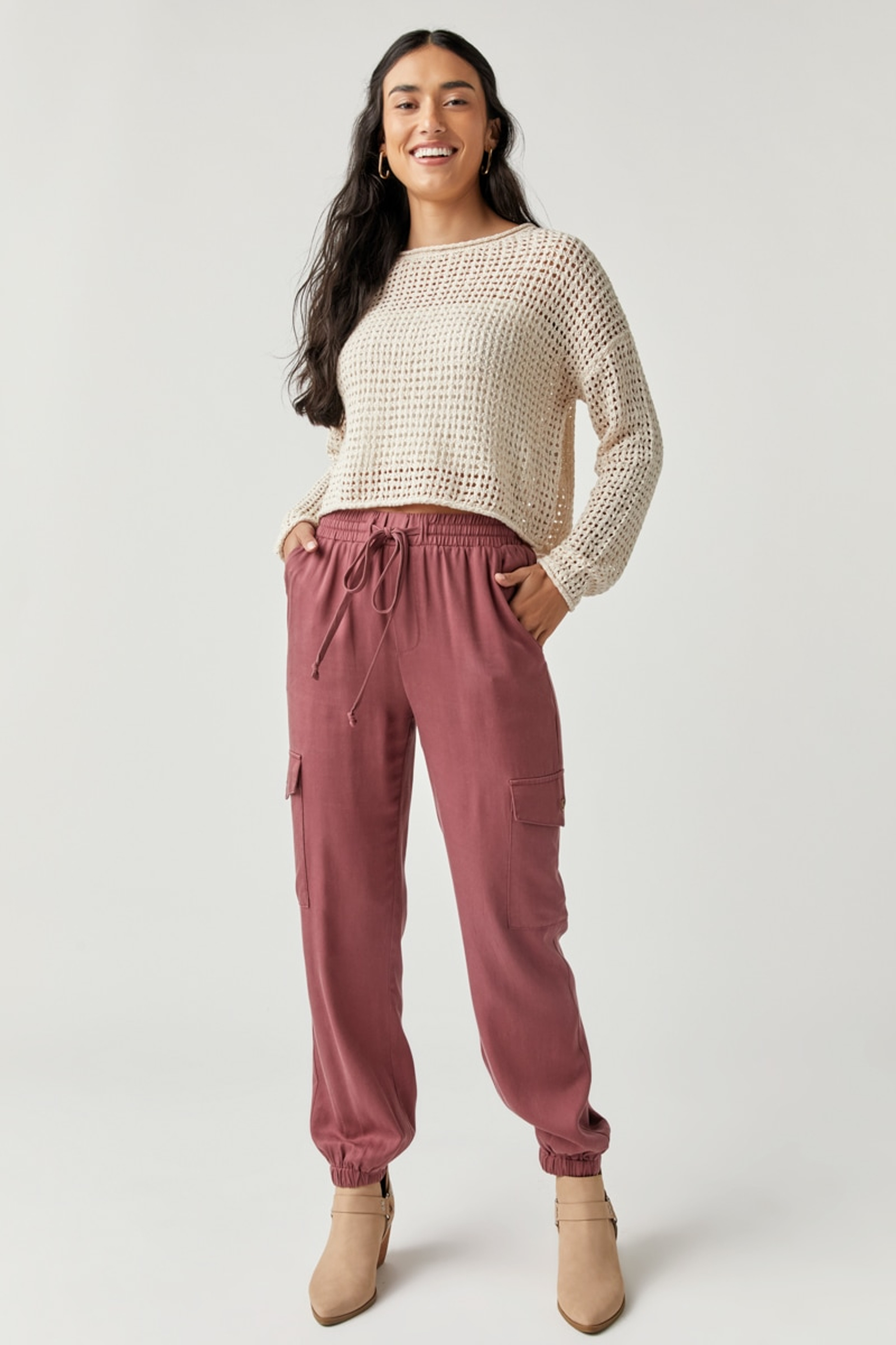 Coleen Open Gauge Sweater | Francesca's