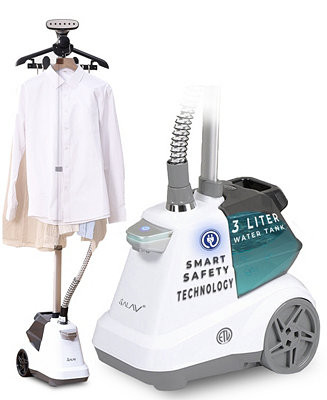 SALAVCommercial-Grade Smart Auto Shut-Off 1800W Garment Steamer with Pedal Control and Low-Water ... | Macy's
