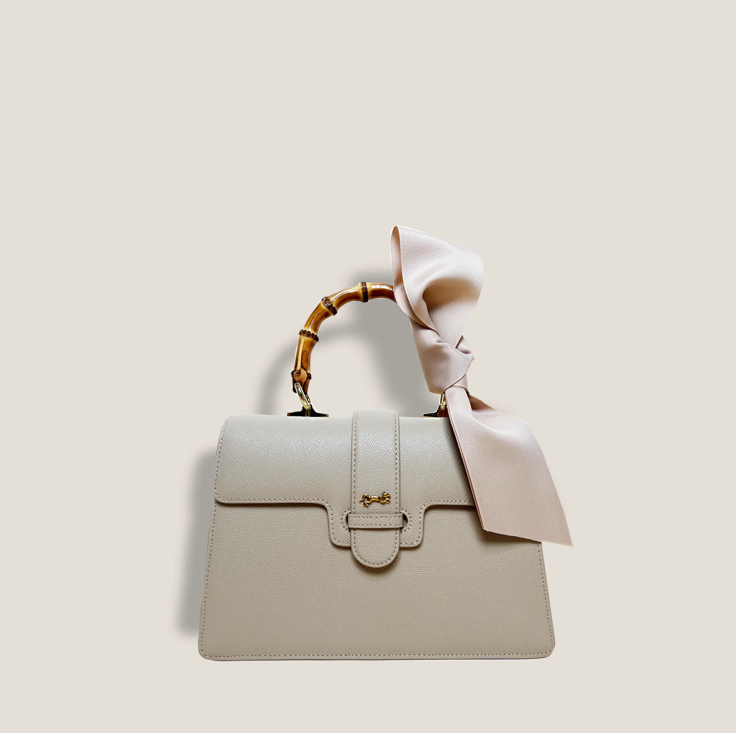 MME. LITTLE MISS CARLTON BOW - BASKET NUDE | MME.MINK