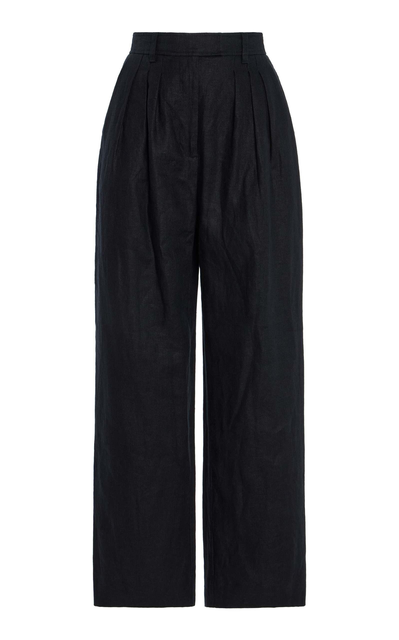Posse - Women's Exclusive Louis Linen Trousers - Black - S - Moda Operandi | Moda Operandi (Global)