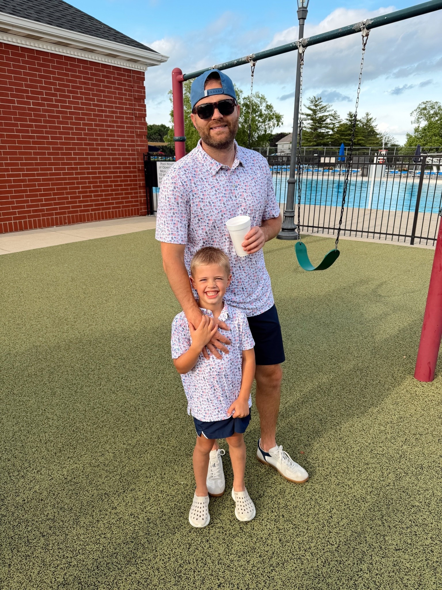 Matching @BURLEBO 🇺🇸 polos!

#LTKmomlife #LTKMens #LTKKids