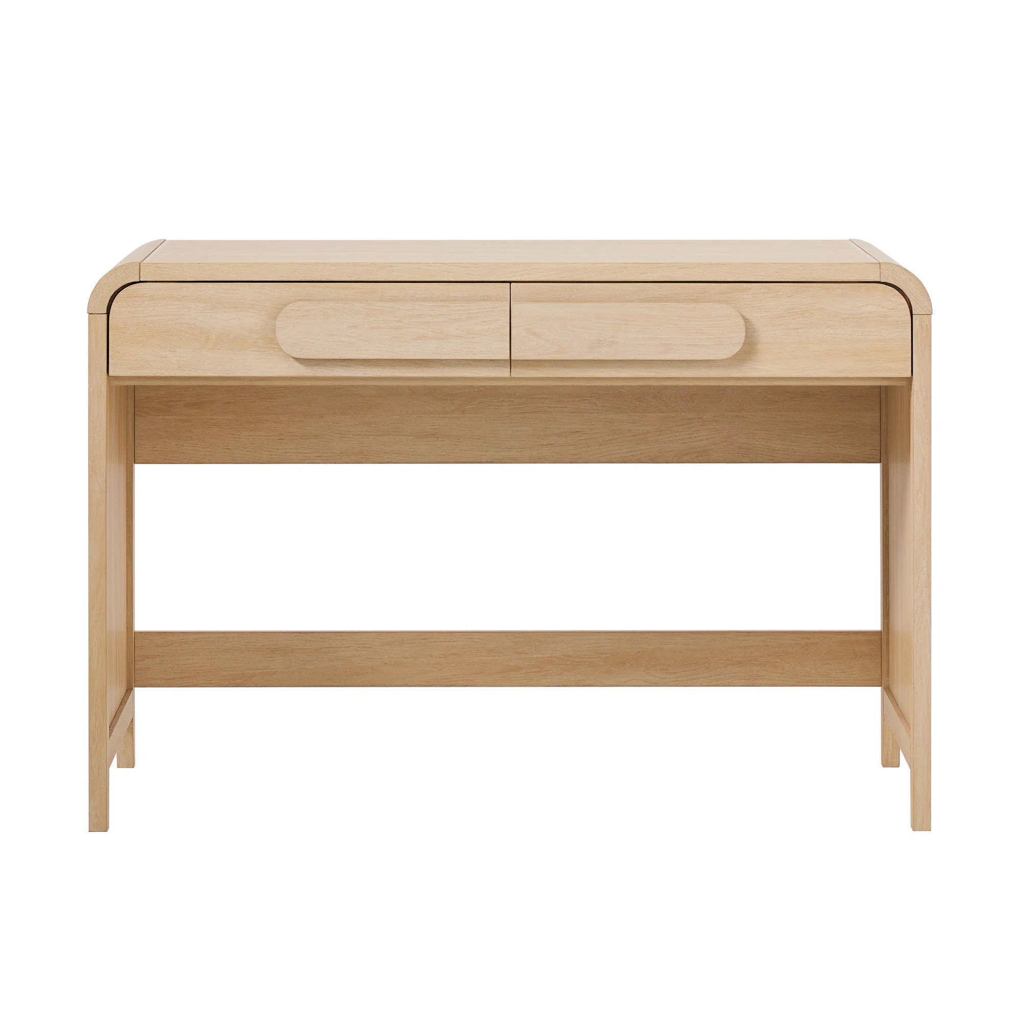 Sitarski Transitional Curved Waterfall 2-Drawer Writing Desk | Wayfair North America