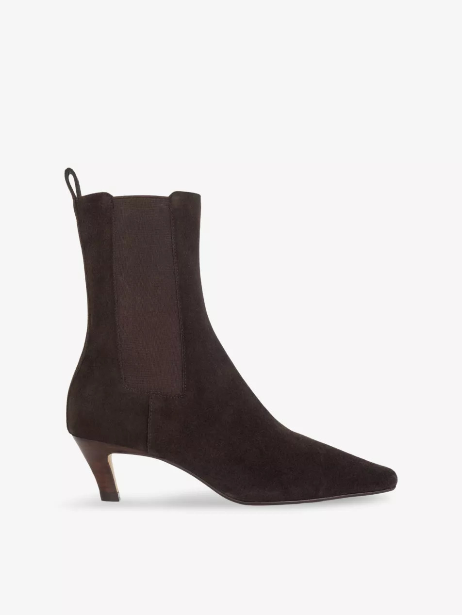 Odele heeled suede Chelsea ankle boots | Selfridges