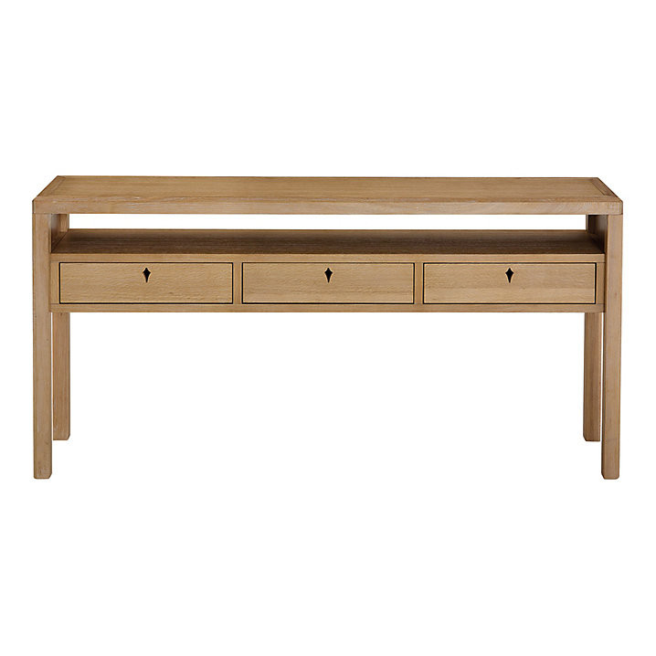 Jordan Console Table & Handmade Hardwood with Elm Veneers & 3 Drawers | Ballard Designs, Inc.