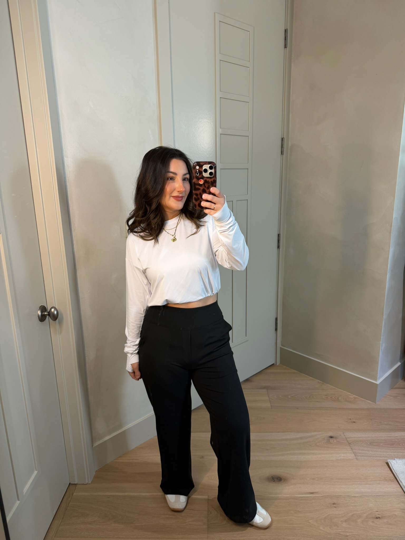 Perfect outfit for errands to workout to lounge! 

The pants are petite friendly and they’re an athletic material, but look like trousers!! Perfect for yoga to work!! They also come in multiple inseams! 

The top has UPF50 so you’re protected from the sun and it can be worn as a regular top or scrunched to help add shape!

I’m 5’0” 140’s wearing medium 27.5 inseam in pants and small in top!

#LTKootd #LTKActive #LTKPetite