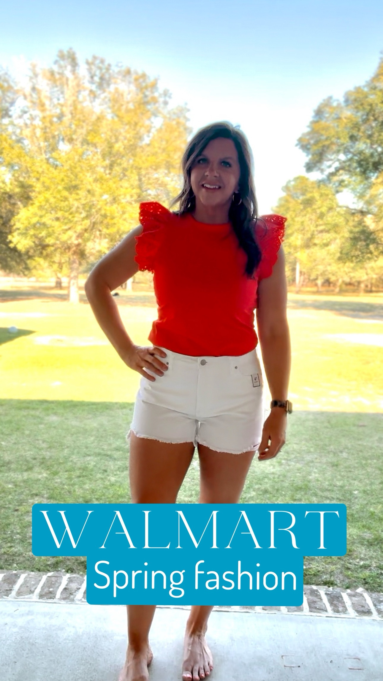 Nothing says summer is right around the corner like eyelet print, bright colors, and white shorts. Walmart did it again. 

Flutter sleeves, eyelet top, Walmart top, white shorts, spring, summer 

#walmart 

#LTKSeasonal #LTKSwim