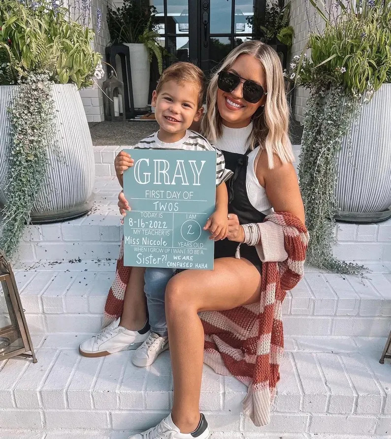 First Day of School Sign, Back to School Sign, Personalizable Reusable School Sign, School Photo ... | Etsy (US)