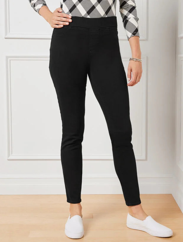 Sculpt Pull-On Jeggings - Black | Talbots