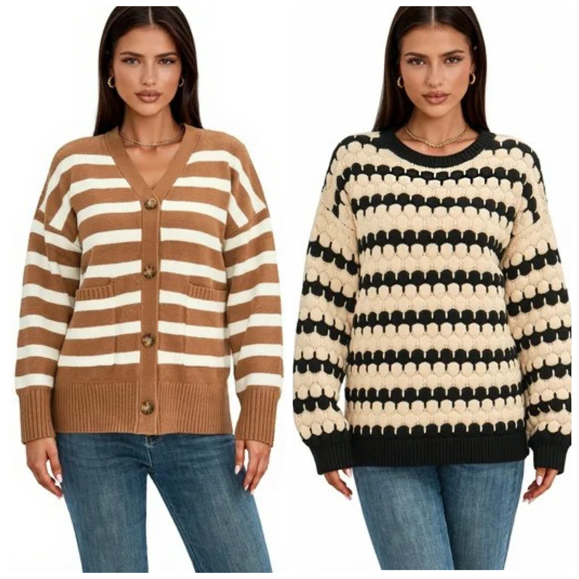 Walmart new arrival, striped sweaters 

#LTKFindsUnder50 #LTKootd