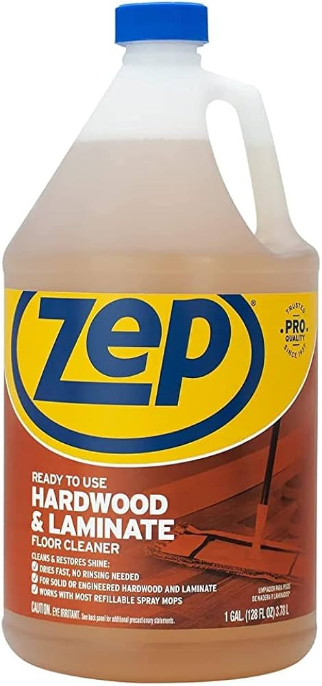 Zep Industrial Hardwood and Laminate Floor Cleaner - 1 Gallon - ZUHLF128 - Removes Spots, Stains ... | Amazon (US)