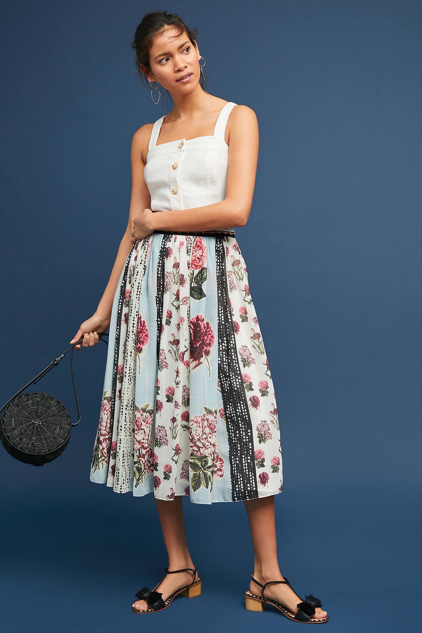 Condorcet Floral Skirt | Anthropologie (US)
