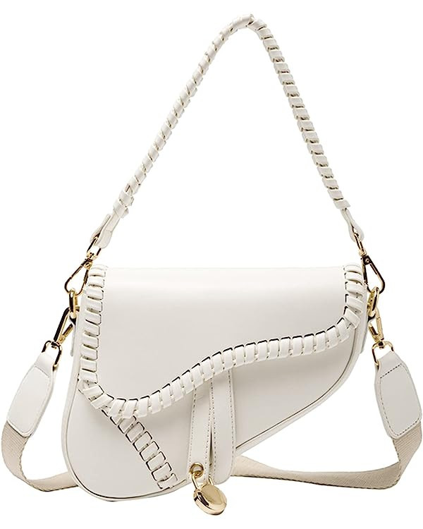 JBB Women Saddle Shoulder Bag Clutch Purse Small Crossbody Bag Satchel Bags Handbag PU Leather | Amazon (US)