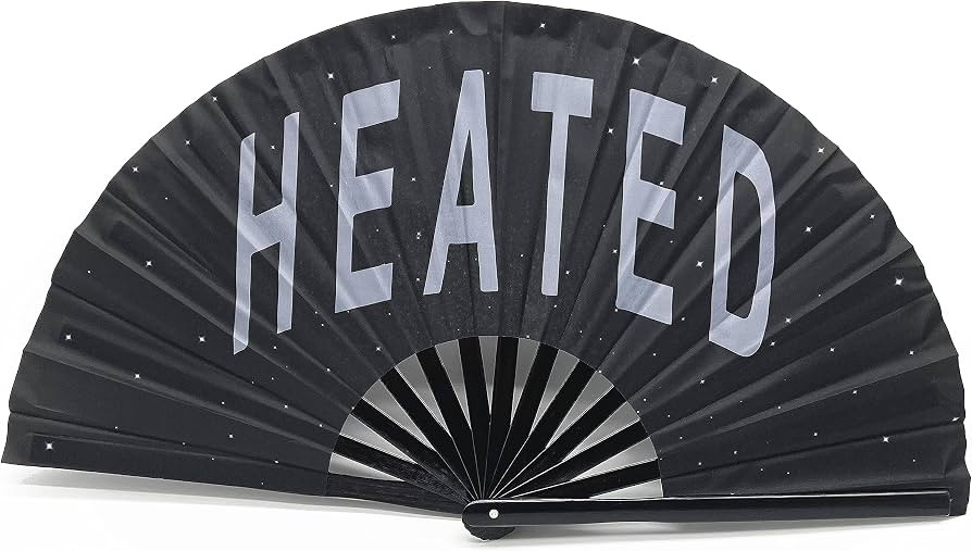 Expression Tees HEATED Large Concert Hand Fan - Foldable Handheld Renaissance Fan, Perfect for Fe... | Amazon (US)