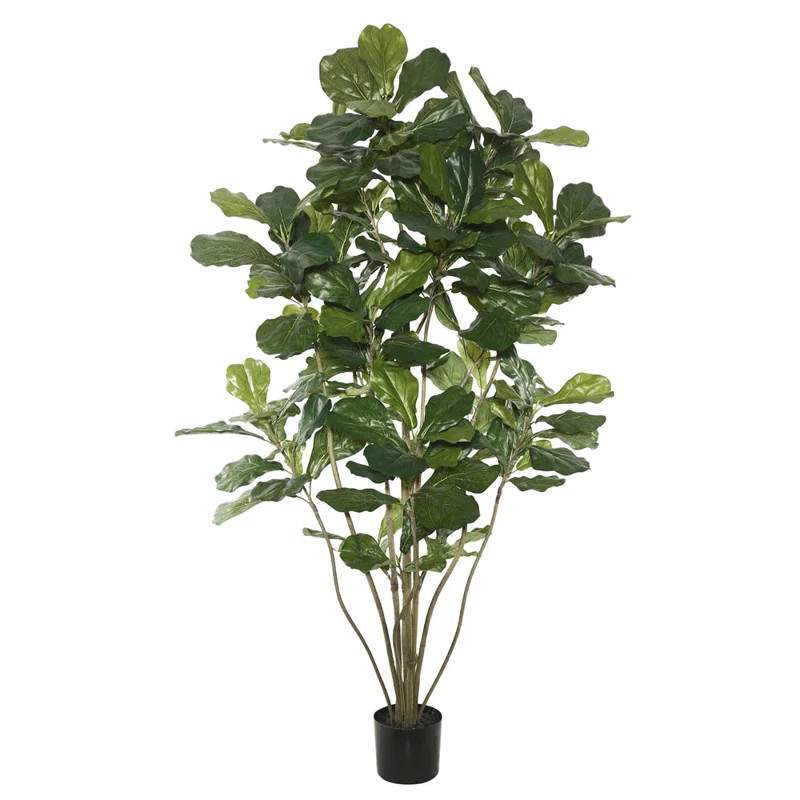 Faux Fiddle Leaf Fig Tree in Pot | Wayfair North America