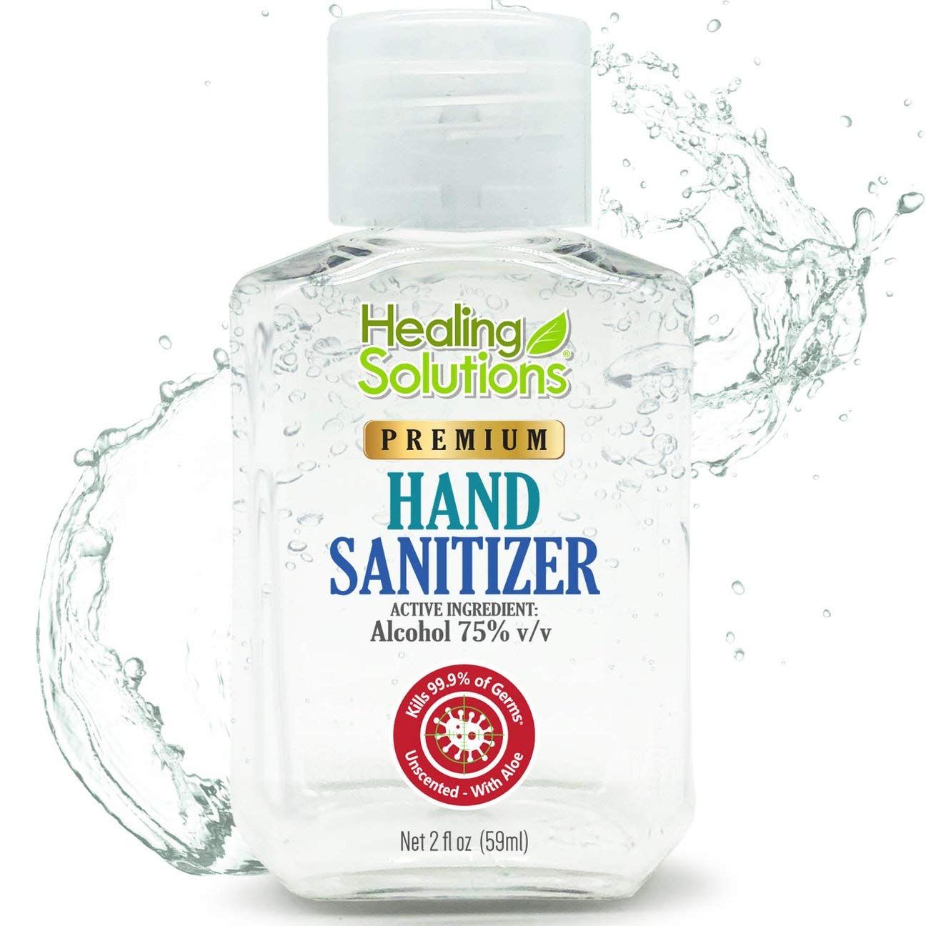 Hand Sanitizer Gel (24 Pack - 2oz Bottle) - 75% Alcohol - Kills 99.99% of Germs - Scent Free Anti... | Amazon (US)