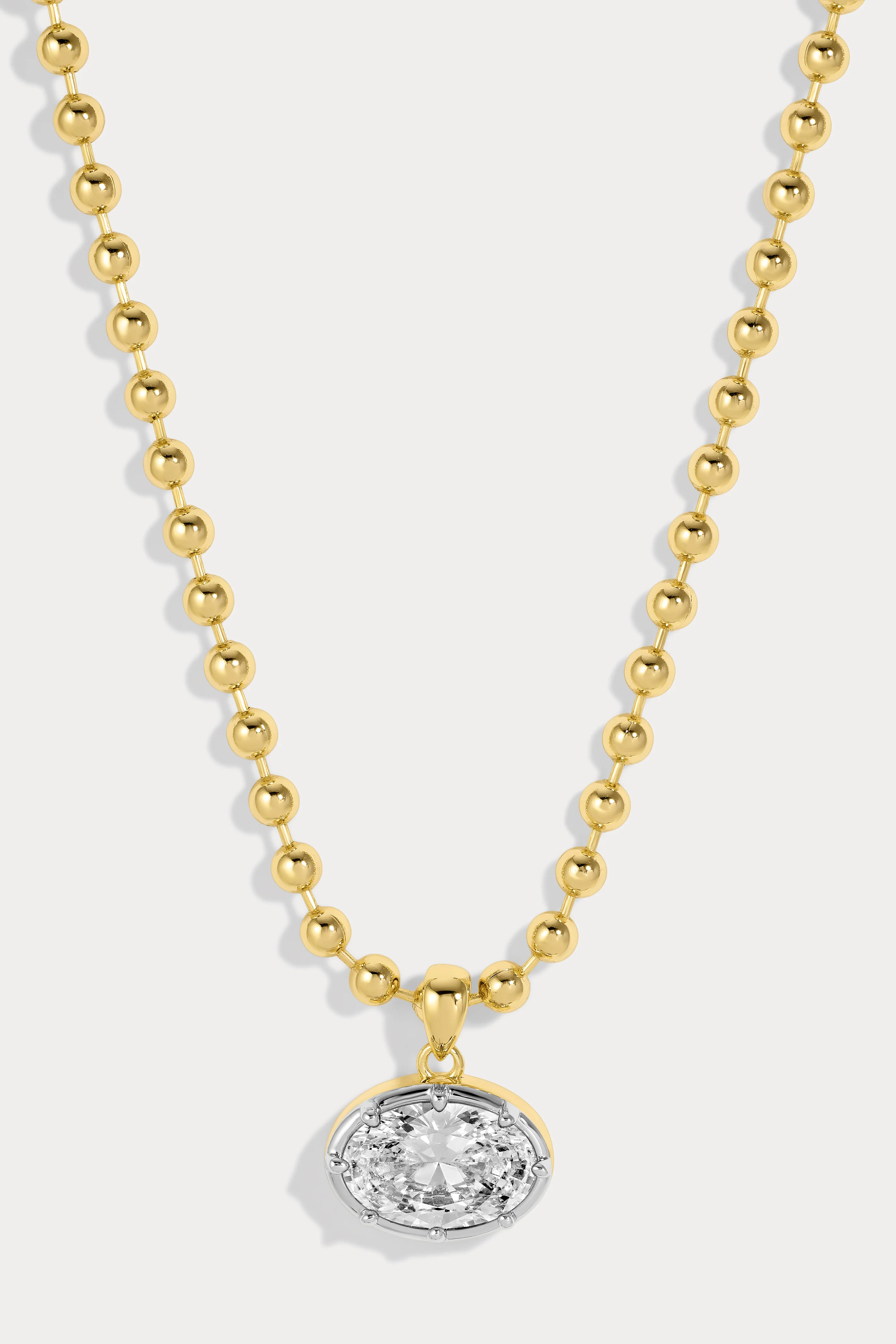 Large Cleo Oval Necklace | Lili Claspe