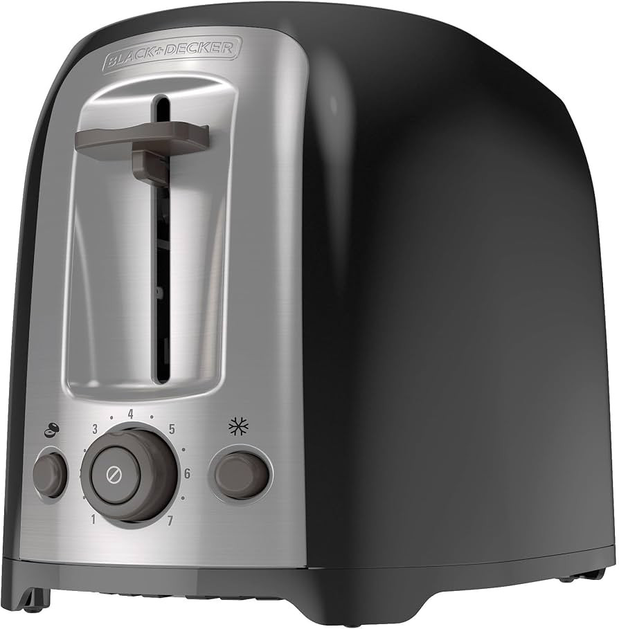 BLACK+DECKER 2-Slice Toaster, TR1278B, Extra Wide Slots, 7 Shade Settings, 850 Watts, Frozen and ... | Amazon (US)