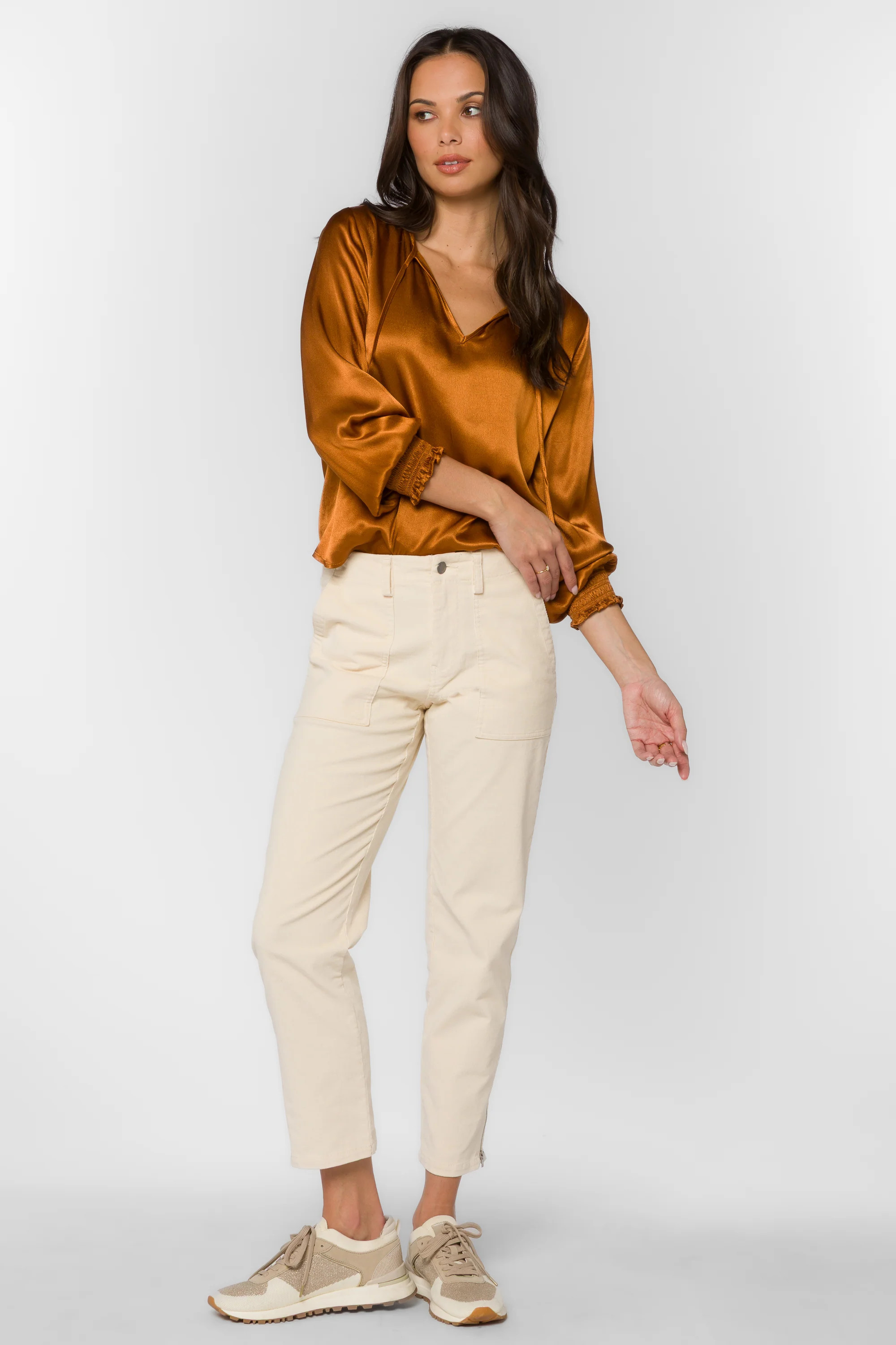 Everly Ivory Pants | Velvet Heart Clothing