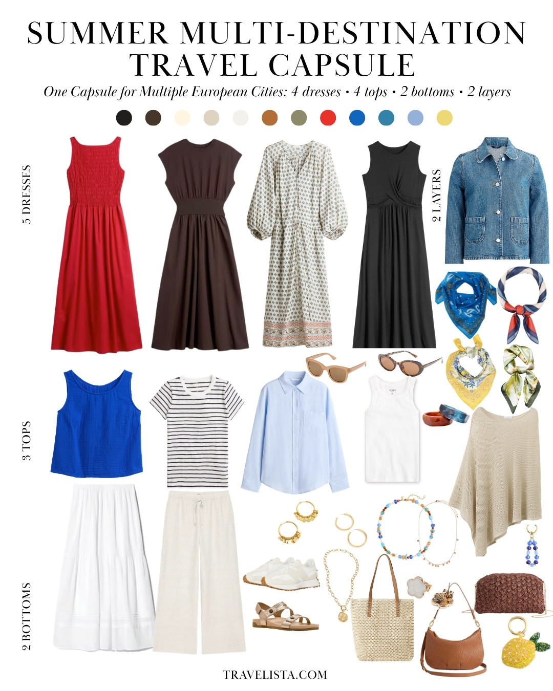 One carry-on. Multiple destinations. ✈️🇮🇹🇫🇷🇵🇹
This capsule was designed to work across Europe, from classic cities to the Mediterranean—using a neutral foundation with destination-inspired colors and accents. Shop every piece below.

#LTKOver40 #LTKTravel