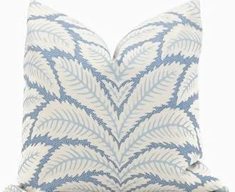 Blue Talavera Pillow Cover by Brunschwig & Fils Decorative Pillow Cover Euro Lumbar Pillow,Accent... | Amazon (US)