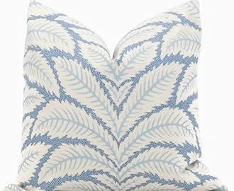 Blue Talavera Pillow Cover by Brunschwig & Fils Decorative Pillow Cover Euro Lumbar Pillow,Accent... | Amazon (US)