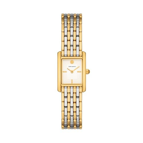 Tory Burch Women's Eleanor Small Two-Hand Two-Tone Stainless Steel Bracelet Watch (Model: TBW1066) | Amazon (US)