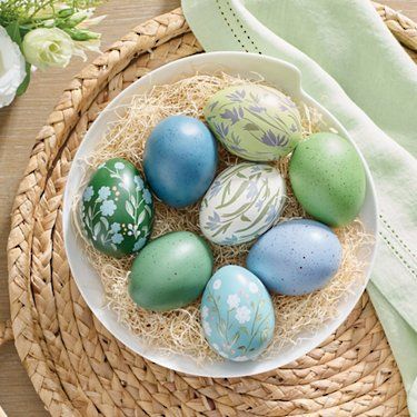 Mini Decor Eggs, Set of Eight | Grandin Road