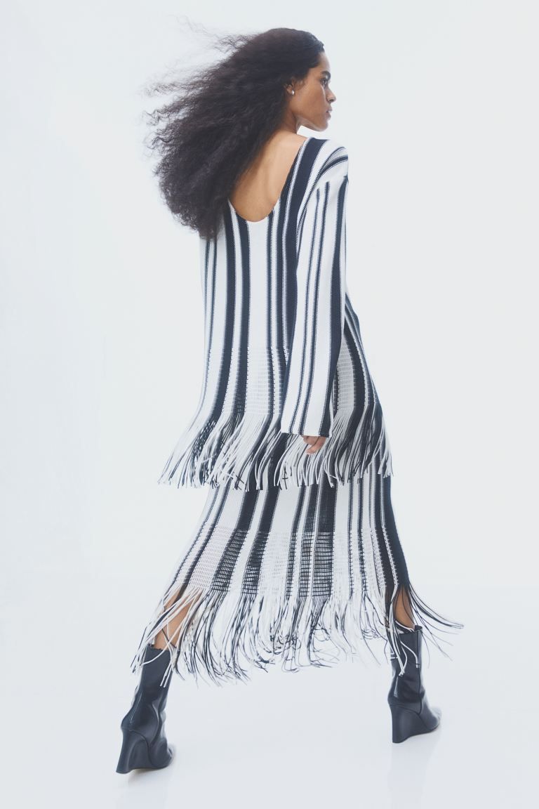 Fringe-trimmed Skirt | H&M (US + CA)