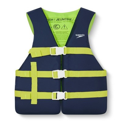 Speedo Junior Kids' Life Jacket Vest - Navy/Lime Green | Target
