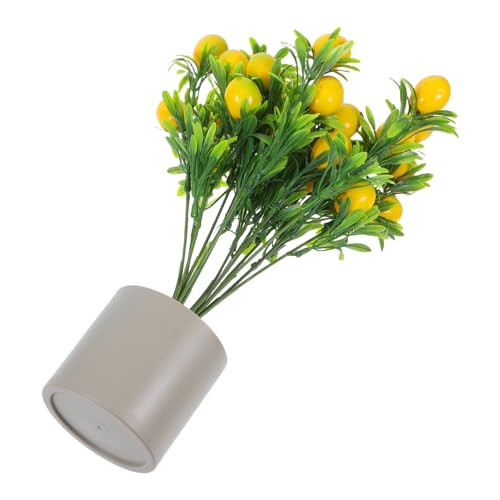 PRETYZOOM Artificial Lemon Tree Potted Plant Realistic Citrus Decor for Home Kitchen Office and Bathroom Faux Lemon Arrangement Sturdy Plastic and Foam Pot | Amazon (US)
