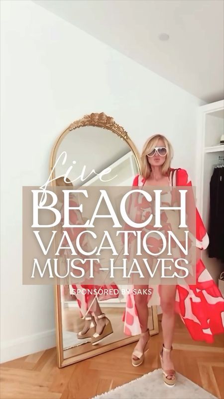 Headed to the beach but feeling insecure about dressing for it?? These 5 gorgeous beach trip essentials from @saks are incredibly flattering, functional, comfortable, and SO chic! #saks #sakspartner

Just the mention of “swimsuits” might send your blood pressure racing. For many of us, a trip to the beach packs both fun… and insecurity. BUT the right essentials can provide you with a MAJOR confidence boost. Here’s what you need for your getaways: 
1 | A fabulous swimsuit that flatters your body shape, fits well, and is comfortable to wear doing activities. 
2 | A beautiful coverup for extra coverage, sun protection, and comfort.
3 | Chic sunglasses to protect your eyes and add glamour to your look. 
4 | Comfy wedge sandals for extra height. 
5 | A spacious tote bag to carry all your beach day must-haves! 

Remember, we all have moments of doubt, but you're beautiful just the way you are, so shine bright! ✨ For links, comment BEACH and I’ll send you a message with the links to shop. 

~Erin xo 

#whattowear #swimwear #BodyPositivity #BeachReady #resortwear #coverup #beachvacation 

#LTKSeasonal #LTKswim #LTKtravel