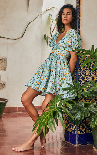 Manzanilla Diente De Leon Amanecer Cotton Mini Dress | Moda Operandi (Global)