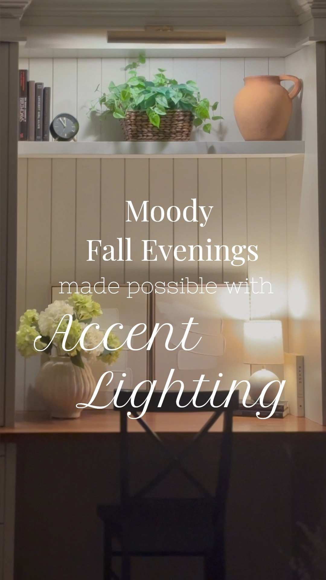 Accent lighting and neutral home office inspiration  🍁

🍂 FOLLOW @homeswithchristina on LTK & IG for more decorating tips & affordable home decor finds!
🍂 SAVE this post for later!

.
.
.
Transitional Style Decor | Spring Living Room Inspiration | Fall Home Decor | shelf styling inspo | neutral home office | cozy living room | moody Fall decor | affordable home decor | table lamps | desk light | art light | accent chairs | pattern desk chair | elevated office chairs | spring area rug | marble coffee table | linen curtains under $25 | spring home refresh | spring decor | wireless lighting | uplighting | tree spotlights |
#cozyHome #homeoffice #neutraldecor  #springdecor

#LTKSeasonal #LTKHome #LTKSaleAlert