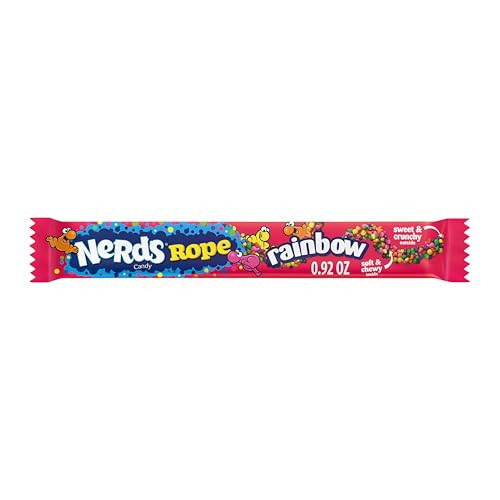 NERDS Rope, Candy, Rainbow, Crunchy and Gummy, 0.92 oz | Amazon (US)