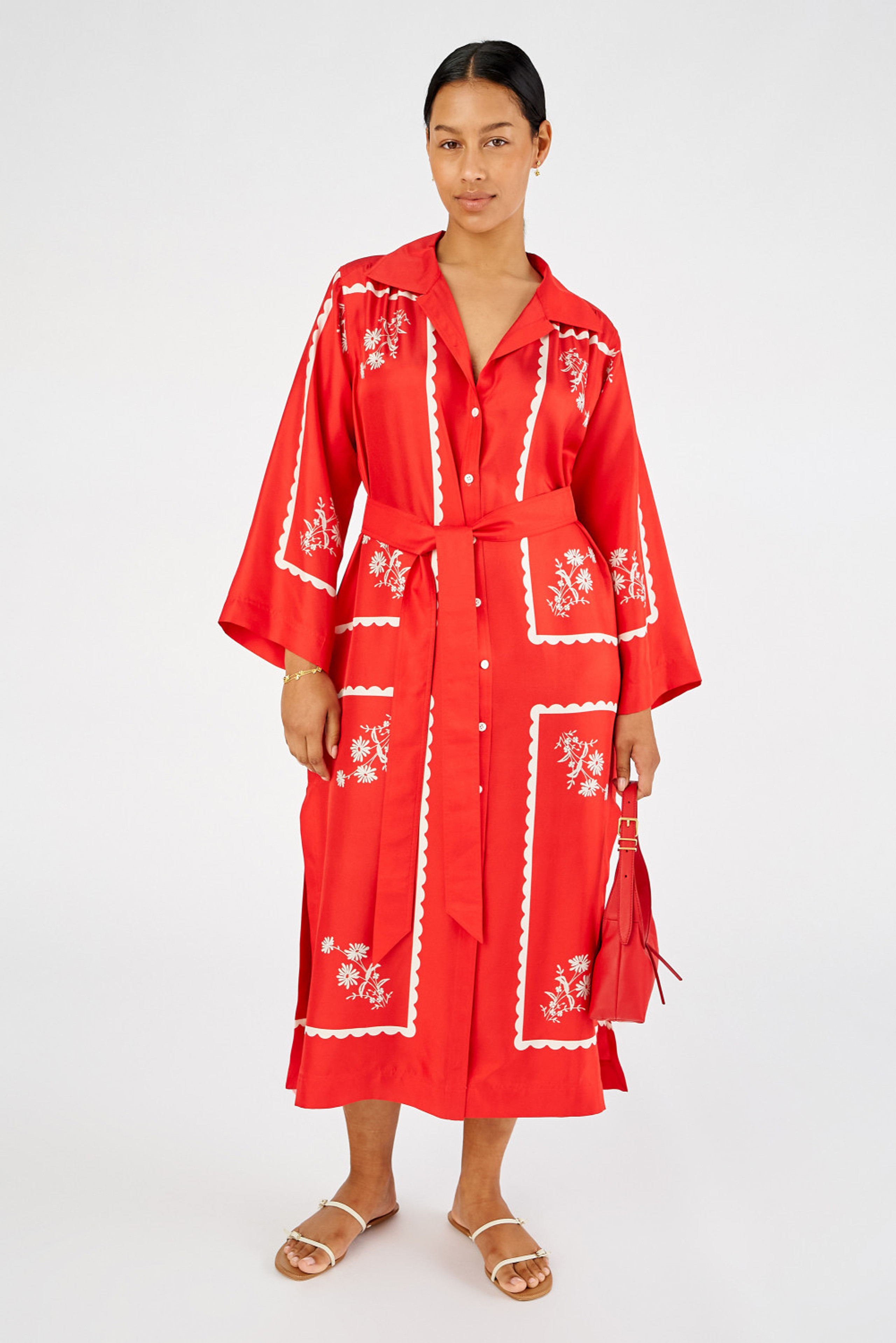 Daisy Print Dress - Poppy | Oroton | Oroton